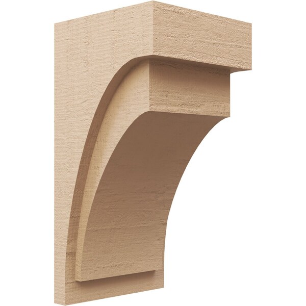 Ekena Millwork 11"W x 11"D x 22"H Wide Rivera Rough Cedar Woodgrain TimberThane Corbel, Primed Tan CORUR11X11X22RIVRCPR - main